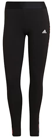 adidas Damen Essentials 3-Stripes Leggings 3/4 Length Tights, Black, XXS