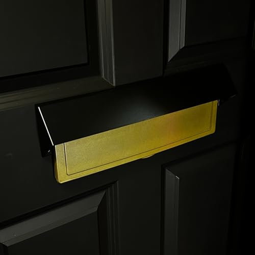 Maguard | Letterbox Security Cowl - Letterbox Security Cover | Mail Slot Cover Phishing preventation Device | Simple Retro fit letterbox Security Cover (Black) by Magman®