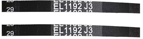 zoubeqie EL1192 J3Washer Drive Belt Compatible For Whirlpool Indesit Washing Machines EL 1192 J3 C00063428(EL1192-2pcs)