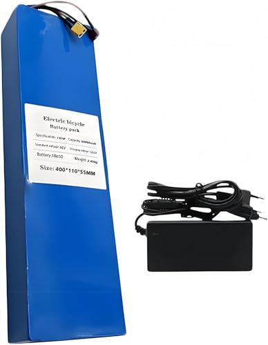 48V 20Ah Ebike-Akku 13S4P Elektrofahrrad-Akkupack Für Elektrofahrrad-Scooter E-Bike Lithium-Ionen-Akku Mit 54,6V 2A Ladegerät BMS 48V/20Ah,XT60+T