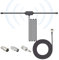 DAB FM Radio Antenne FM Dipolantenne mit 3m Verlängerungskabel für Tragbares Radio Tuner Stereo Receiver AV Receiver Verstärker HiFi Indoor Pioneer Onkyo Yamaha Marantz Bose Music System