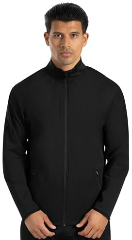 SMILODOX Trainingsjacke Herren Zeyn, leichte Sportjacke mit Zipper-Kragen & Reißverschlusstaschen, Laufjacke elastisch & funktional, ideal für Training, Fitness, Alltag & Outdoor-Aktivitäten