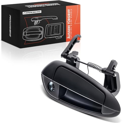 Frankberg Maniglia interna della porta anteriore destra esterna con foro della serratura compatibile con Grande Punto 199 Hatchback Van 199 Kasten/Hatchback Evo 199 Replace# 735366257
