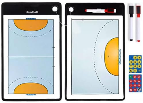 Coaches-Tafel for Handball ，Tragbares Magnetisches Handball-Taktikboard – Geschenkidee for Trainer, Doppelseitiges Whiteboard