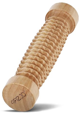 4FIZJO Faszienstab Holz für Körper und Oberschenkel, Weiche Berührung, Massageroller, Faszienrolle, Massage Roller, Massage, Massageroller Beine, Massagegerät