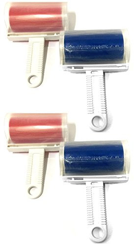 HAC24 4X Abwaschbare Fusselrolle Entfussler Fusselentferner Kleiderroller Fusselrollen