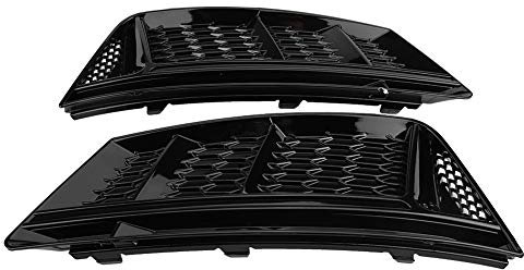 Nebelscheinwerfergitter, 2Pcs Grille Nebelscheinwerfer für S4 Style Glossy Black Nebelscheinwerfer für Frontstoßstange für B9