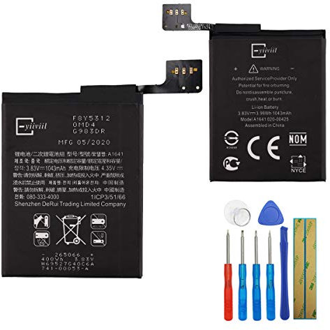 E-yiiviil Replacement Battery A1641 A1574 Compatible with Apple iPod Touch 6 6th Gen 3.83 V with Tools 1043 mAh
