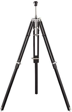 National Lighting Harlem Vintage Retro Hollywood Style Photography/Film Studio Adjustable Tripod Floor Lamp Dark Mango Wood Finish E27 (Base ONLY)