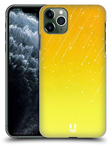 Head Case Designs Yellow Neon Rain Ombre Hard Back Case Compatible With Apple iPhone 11 Pro Max