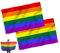 LIUJZZJ Pack de 2 banderas del orgullo gay, arco iris, 150 x 90 cm