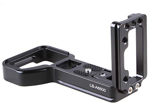 Fotga, piastra a sgancio rapido verticale a L, supporto per fotocamera Sony Alpha 6600 A6600 ILCE-6600 compatibile con Arca-Swiss Standard