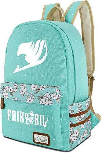 Roffatide Anime Leuchtende Leinwand Rucksack Polka Dots Schultasche