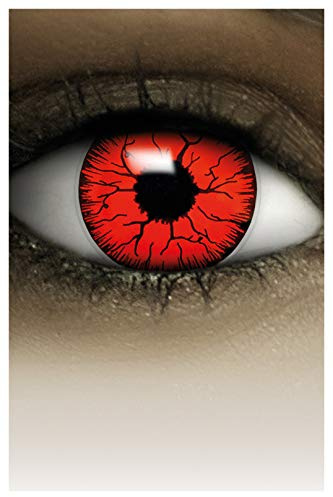 FXCONTACTS Red Devil Kontaktlinsen Halloween ohne Stärke