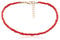 Holibanna 2Pcs Frauen Choker Halskette Samen Joker Perlen Einlagigen Hals Kette Schmuck (Rot)