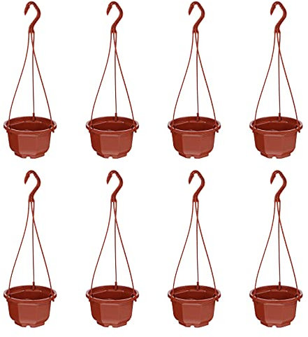 Cabilock 8pièces Pots De Fleurs Suspendus De Conteneurs Suspendus pour Plantes pour Décorer Jardin Balcon Et Intérieur Et Élégant
