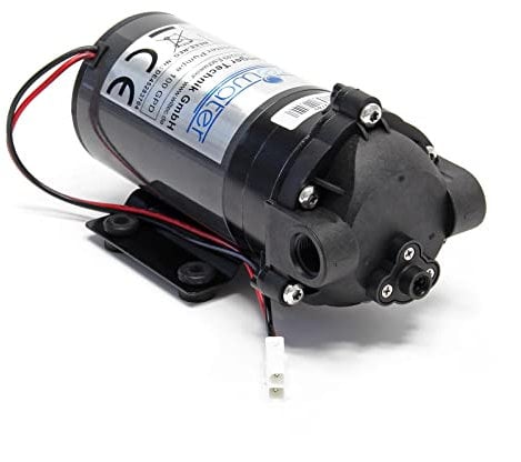 Wiltec Pompe Booster – 100 GPD (350 l/jour) – 35 W – Surpression pour Station Osmose inverse Système d’Eau propre potable