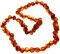 SilverAmber Jewellery Honig unpolierte baltische Bernstein perlen Halskettet - Kettenlänge 70 cm - Erhältlich in verschiedenen Farben und Größen - NRAWCOG70