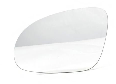 Baceyong Cristal de espejo lateral izquierdo/derecho, 3C0857521, 3C0857522 Compatible con V W G-OLF GTI J-ETTA MK5 R-ABBIT P-ASSAT B5 B6 EOS Blanco/Azul Cristal de espejo