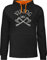 Pullover Herren Frauen Hoodie Kontrast zweifarbig - & Walhalla - Wikinger Viking Nordmänner Odin Walhall Streitaxt - XXL - Schwarz/Orange - vikinger wikingeraxt Damen wikinger. axt