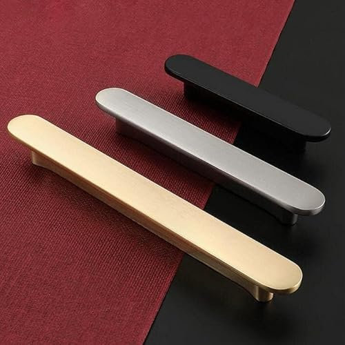 Guolich 2 Stück Lochmitten 3,8 Zoll (96 mm) Küchenschubladengriff Türgriffe Griffe aus Zinklegierung Moderne silberfarbene gebürstete Beschläge für Kleiderschrank Badezimmer Kommode