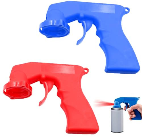 2 Pack Instant Aerosol Trigger Handle, Spray Paint Handle for Cans, Plastic Spray Gun Pistol Grip Trigger Suitable for Almost All Type of Aerosols