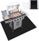 Tappeto Barbecue Pavimento Tappettino Ignifugo 155 x 125 cm, BBQ Griglia Tappettino per Barbecue, Rettangolo Tappetino Lgnifugo e Impermeabile Braciere Mat per Camino/Esterno Giardino