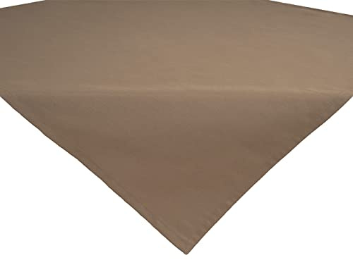 beties „Wunschton“ Mitteldecke ca. 80x80 cm - in großer Sortiments- und Größenauswahl – EIN idealer Begleiter in Unifarbe (deep-Taupe)