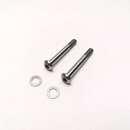 TAKEWELL Titanium Flat Mount Disc Bolts T25 15-42mm 2 Pcs for SRAM Flat Mount Frame Disc Caliper Bracket (TI T25 27mm)