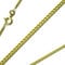 G & J Goldkette Panzerkette flach massiv 333 8Karat 1.60mm 36-70cm Gelbgold Halskette hochwertiges Collier Made in Germany (50cm)