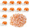 180 Pcs Telephone Cable Repair Splice Joiner Wire Jelly Gel Crimps Waterproof Clear Connectors Joints for 0.4mm-0.7mm Wire Diameter Orange