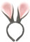 JITNGA 1 Stück Ostern Plüsch Hasenohren Stirnband Kaninchenohren Häschenohren Für Damen Herren Kinder Erwachsene Party Cosplay Kostüm Haarreifen Zubehör (Graues Stirnband Und Rosa Kaninchenohr)