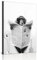 GHJKL Bilder Schwarz Weiß Set, Badezimmer Bilder, Tier In Der Badewanne Bilder Schwarz Weiß Vintage Leinwand Bilder Poster Toilette Badezimmer Wohnkultur - Ohne Rahmen (60X90cm*1PCS, Affe)…