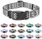 Mercano Hundehalsband Verstellbares, Weich Nylon Komfort & Robuster Gemustertes Hunde Halsband für Kleine Mittlere Große Hunde Welpen Katzen (M, Schwarz Weiß A)