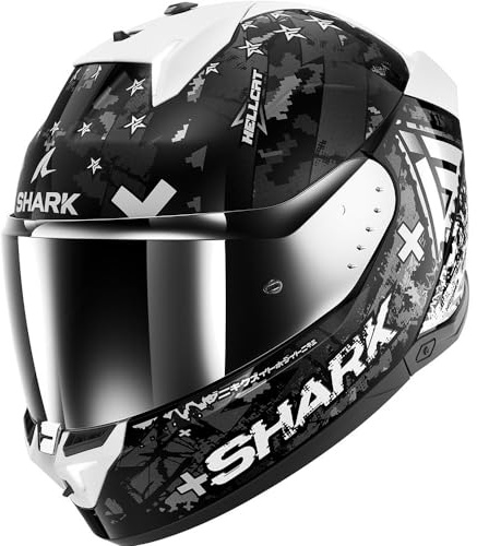 SHARK, Integraler Motorradhelm SKWAL i3 HELLCAT Black/Grey KUS, XS