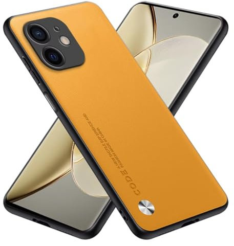 RankOne Hülle kompatibel mit iPhone 12 mini (5.4), Stoßfeste Silikonhülle Handyhülle - Gelb