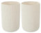 STOBAZA Zahnputzbecher Beige Badezimmer Set - 2 Stück Keramik Wasserbecher Wasser Kaffee Tee Milch Saft, Zahnbürstenhalter für Zahnbürste und Zahnpasta 300ml