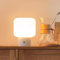 MAGCHARM HALO Pilzlampe Lampe, LED Kabellos Tischlampe mit Glas-Lampenschirm, 3-fach Dimmbare Touch Nachttischlampe Schlafzimmer, Kleine süßes Retro Table Lamp Weiss