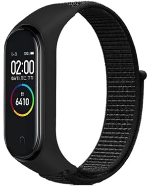 JUNCHENGBAO Nylonschlaufe kompatibel mit Xiaomi Mi Band 7–7 Nfc Smartwatch-Armband Sport Miband 7 Correa Ersatzarmband Smart Band 7 6 5 3 4 Armband(J,For Xiaomi Mi Band 6)