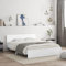 Faroom Holzbett Futonbett Bett 150x200 cm mit Lattenrost & Kopfteil, Bettrahmen Holzwerkstoff Einzelbett Doppelbett Bettgestell Weiß