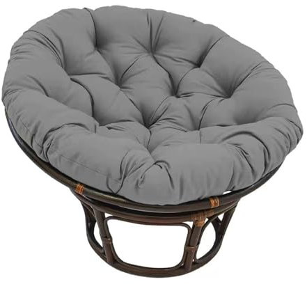 Surwin Hängesessel Kissen, Kissen für Hängesessel Rundes Dicke Stuhlkissen Weich Bequem Gartenstuhlauflage, Kissen Hängesessel für Rattanmöbel und Gartenstuhl (100cm,Anthrazit)