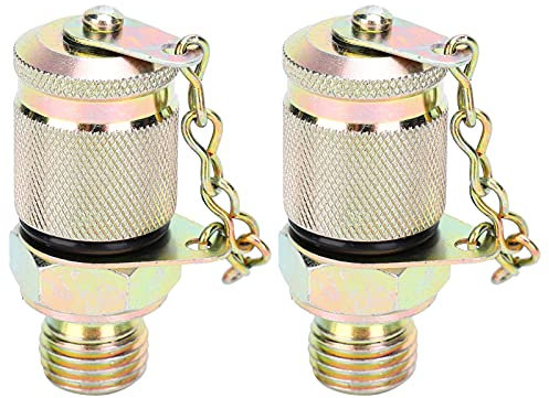 Kit per Test della Pressione Idraulica, Manometro Idraulico 2 Pezzi Adattatore per Test Idraulico Raccordo per Tubo Ad Alta Pressione Strumento di Accoppiamento del Punto di