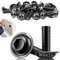 TXXATX 30 Stück Linsenkopfschrauben Edelstahl M6x16mm Schrauben M6 mit Flansch Innensechsrund ISO 7380-2 Flachkopfschrauben Edelstahl A2 V2A Schwarz Vollgewinde für Tischbeine Fahrzeugbau Holz Gerüst