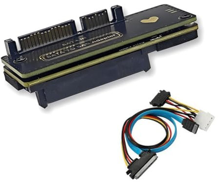 Oladfiop to SAS HDD Adapter Card 6Gbps 3.0 22Pin to SAS 29Pin Expansion Card for SAS 2.5/3.5 Inch Hard Disk SSD B