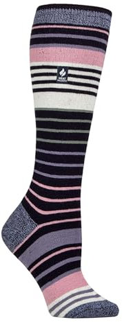 HEAT HOLDERS SOCKSHOP Damen 1.0 TOG Apres Ski Ultra Lite Ski Socken Packung 1 (DE/NL/SE/PL, Numerisch, 37, 42, Regular, Regular, Jura Marine/Lila)
