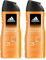 Adidas - Power Booster Shower Gel, gel de ducha 400 ml (Paquete de 2)