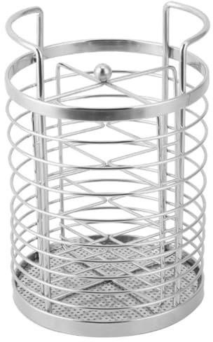 MAGICLULU Porta Utensilios De Acero Inoxidable Organizador De Cucharas Escurridor De Cubiertos Porta Cubiertos