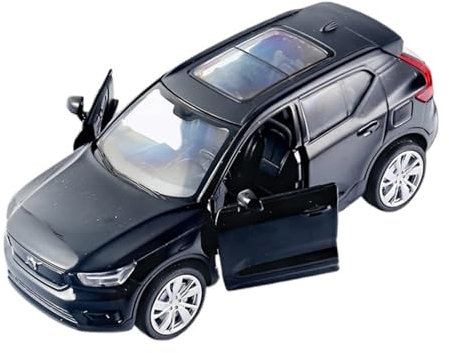 1:32 Für Volvo XC40 Simulation Legierung Automodell Druckguss Nordic Luxus SUV Modell Metall Spielzeugauto Modellkollektion Mit Tonlichtern Modellauto(Schwarz)