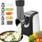 Mandoline électrique professionnelle 150 W, 5 en 1, en acier inoxydable, avec 5 tambours de coupe pour fruits, légumes, fromages et utilisation quotidienne