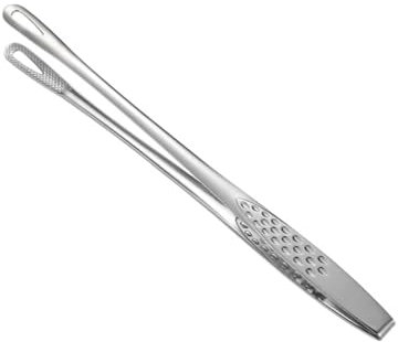 GALPADA 2pcs Stainless Steel Food Clip BBQ Tongs Japanese Style Clips for Kitchen Serving Heat Resistant Bread Tongs for Cooking